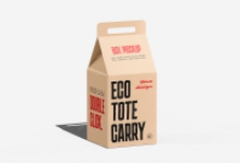 Eco Tote Carry Box Mockup 环保手提袋