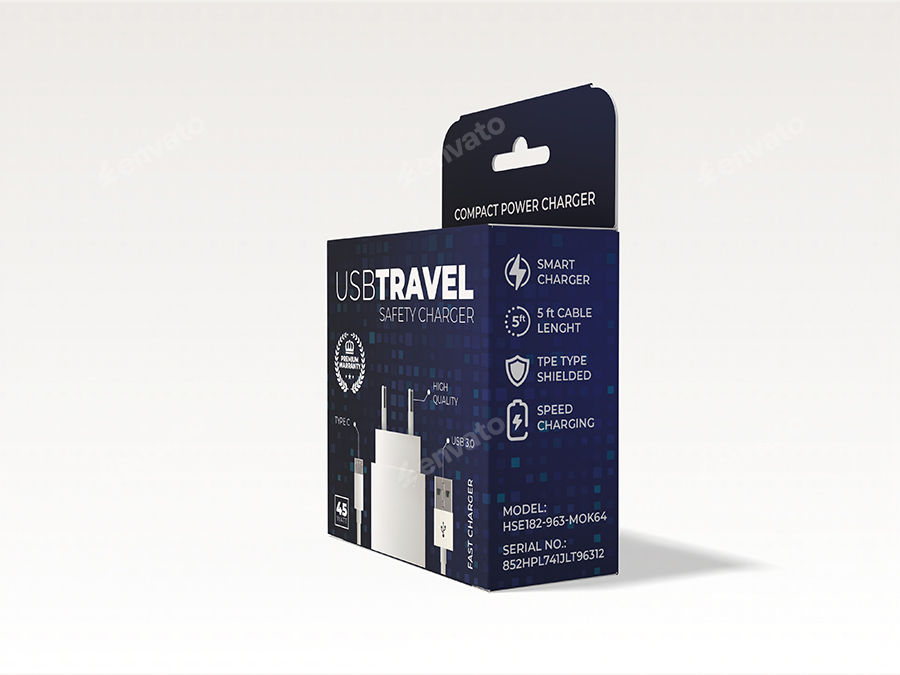 Mobile Phone Charger Template for Packaging 手机充电器包装(图4)