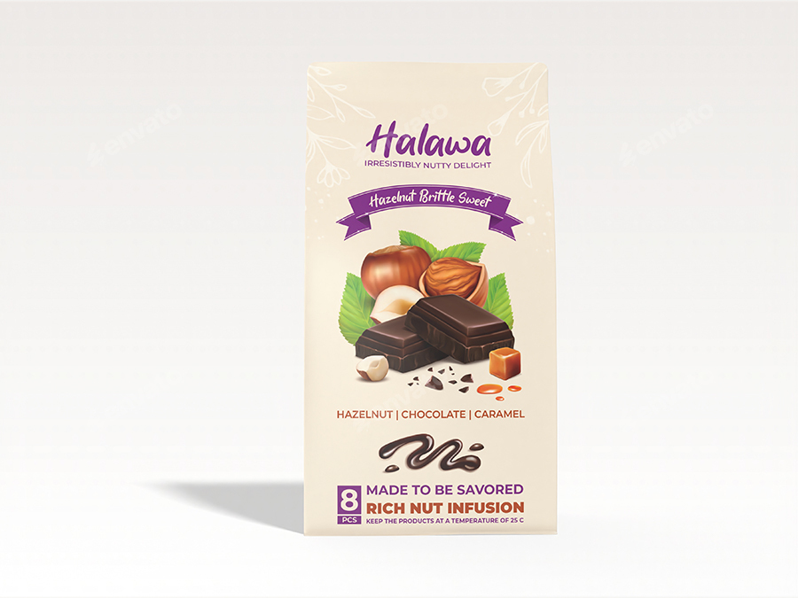 Chocolate Product Bag Template for Packaging 巧克力产品包装袋(图4)